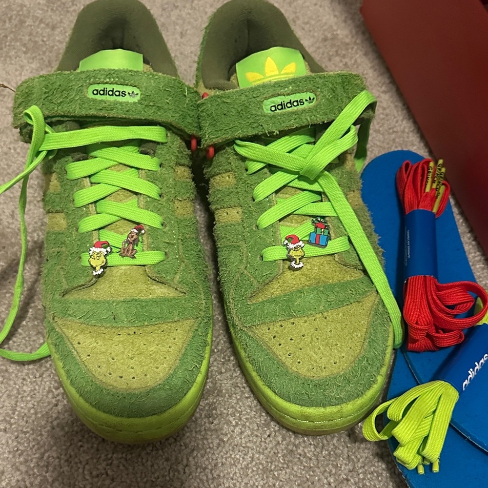 Adidas Grinch Suede Sneakers